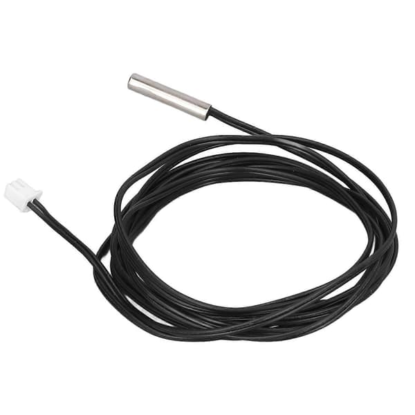 10 stk. Termistorsensor NTC Temp Probe 5x25mm Sylindrisk Hode 2 Meter Kabellengde 50K B3950