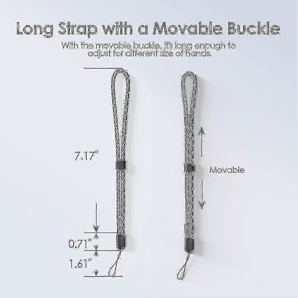 Håndleddsstropp Lanyard. 10 Pakk Justerbare Fargerike Nylon Håndleddsstropper-jie