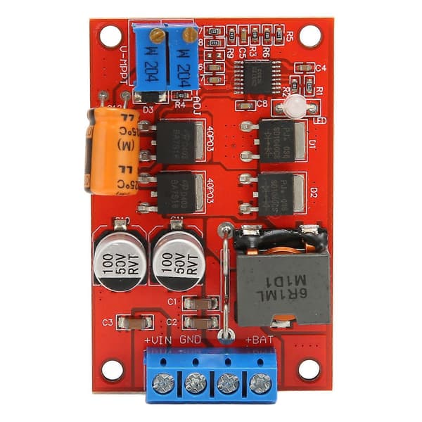 Solar Opladningscontroller Omvendt Tilslutningsbeskyttelse Lavt Strømforbrug 5A MPPT Solar Panel Opladningscontroller