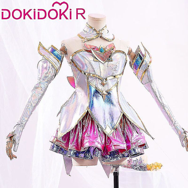 Snabb leverans Dokidoki-r Game Lol Cosplay League Of Legends Kaisa Star Guardian Costume Star Guardian Kaisa Cosplay Cosplay Peruk Plus Size Wig One Size