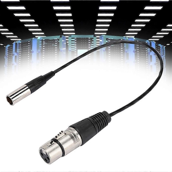 Mini XLR 3-pin han til XLR 3-pin hun aluminiumsfolie skærmet kobbertråd lydkabel