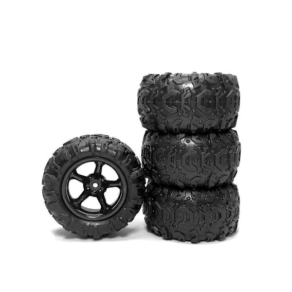 4 st Gummidäck Hjul Däck för 9300 9310 PXtoy 9300 9302 9303 9304 1/18 RC Bil Reservdelar Tillbehör