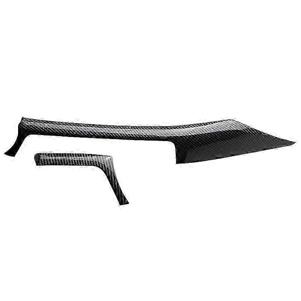 Kompatibel med- 3 4-serie F30 F31 F32 F34 2013-2019 Kolfiber Central Instrumentbräda Strip Trim+Vänster Utloppsskydd