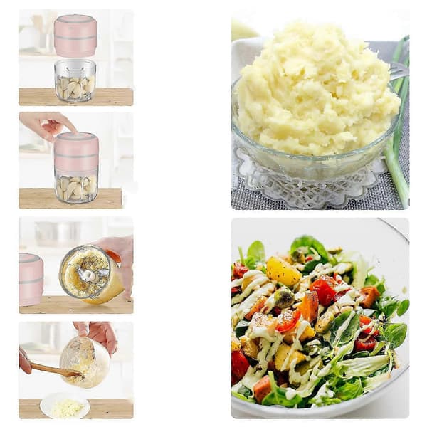 250 ML Elektrisk Hakker, Kompakt Multifunktionel Foodprocessor