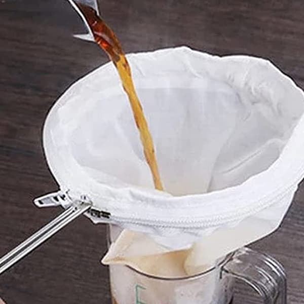 Tradisjonell Thai te-filter med spile, gjenbrukbart kaffefilter