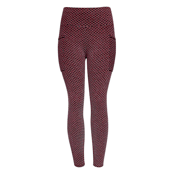 Tflycq Womens Stretch Yoga Leggings Fitness Löpgym Sport Full Längd Active Pants Red XXL