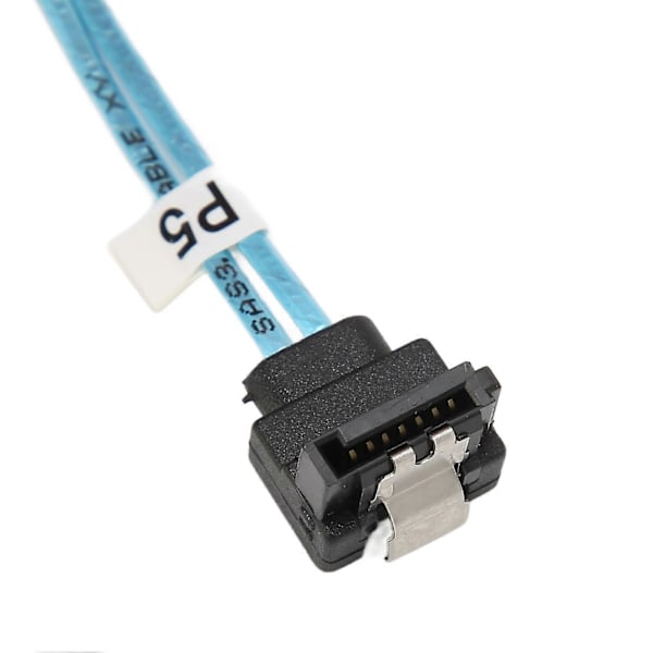 Mini SAS-kabel 6 SATA til 6 SATA Rett Buet Kabel 6Gbps Anti-interferens Dobbel Gruppe Skjerming SATA-kabel for SSD 1m / 3.3ft