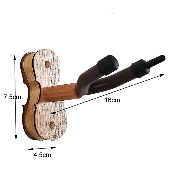 Specialkrok för violin, väggmonterad fiol, violinkrok, 1 stycke, primärfärg