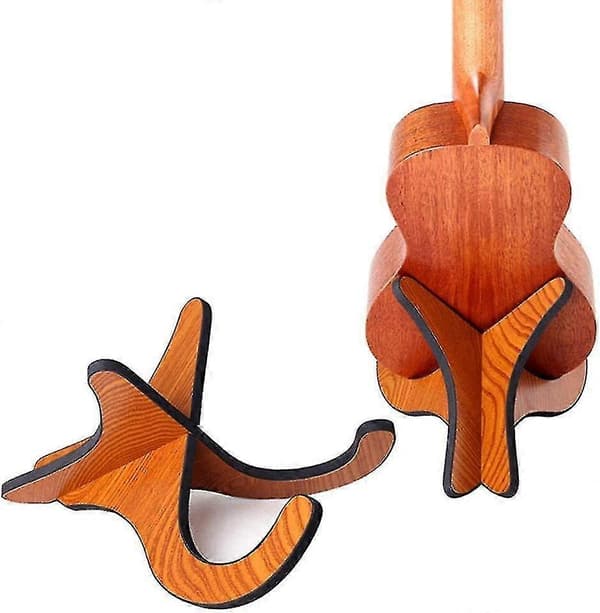 Træ Ukulele Stativ Foldbar Holder Til Mandolin Violin Guitar Banjo
