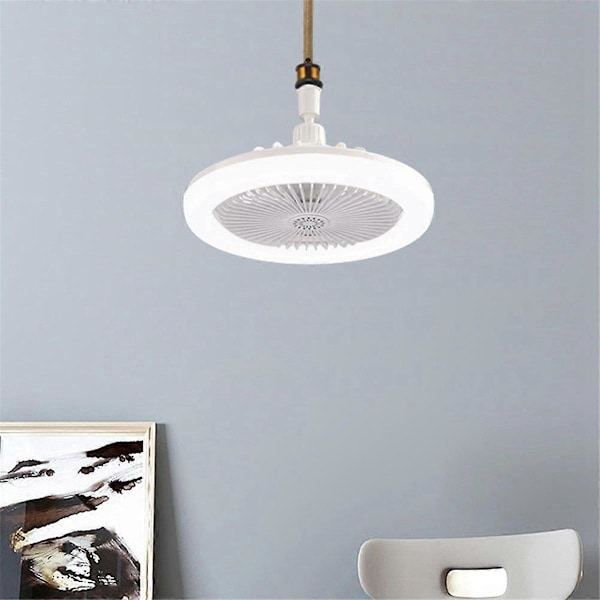 Takfläktar med fjärrkontroll och lampa E27-konverterbas Smart Tyst Takfläkt för