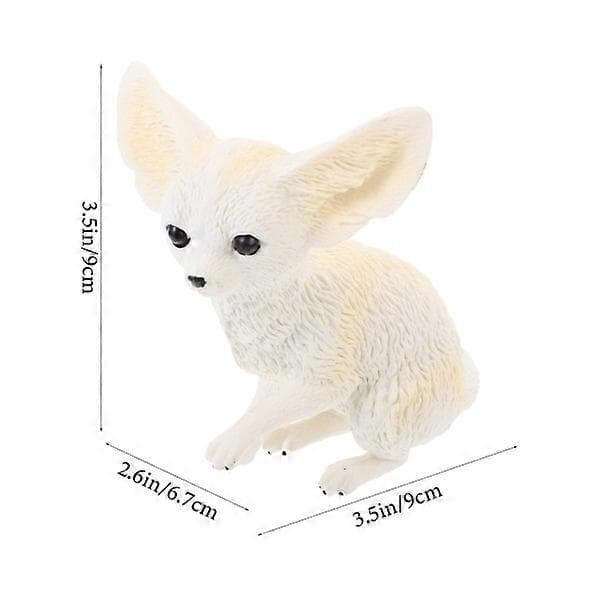 Fennec Ræv ABS Figur Dyrefigur Dyrelegetøj Fennec Ræv Figur Dyrestatue