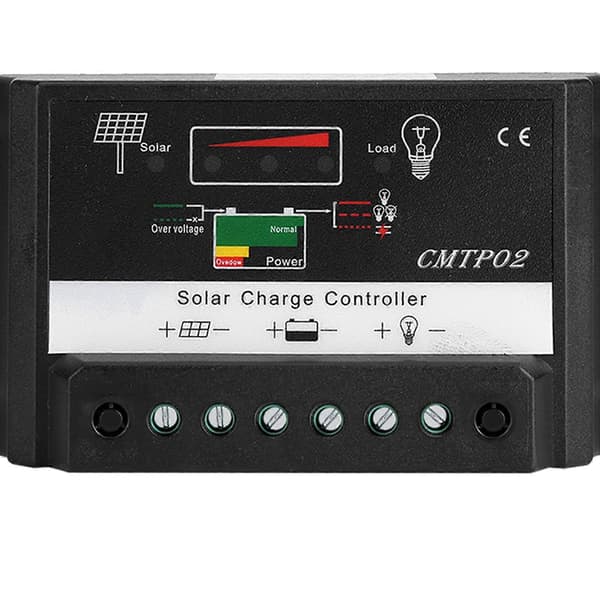 Portabel Säkerhet 30A 12/24V Solpanel Batteri Regulator Laddningskontroller