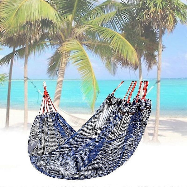 Hängmatta Utomhus Mesh Ice Silk Hängmattor Gunga Hängande Stol För Trädgård Strand Camping Vandring.