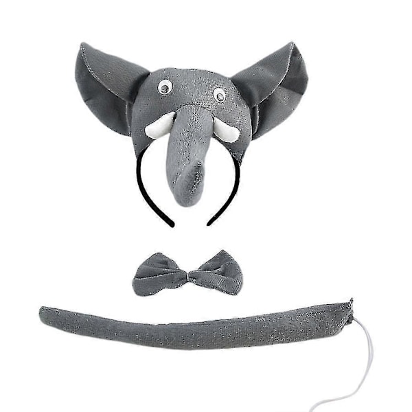 3 stk./sæt Børne Performance Rekvisitter Elefant Hårtilbehør Sæt Halloween