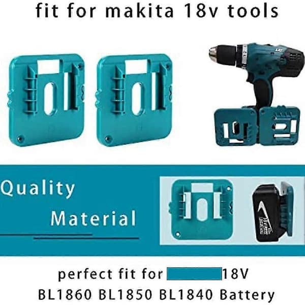 5 Pak Batteriholder Batterimontering Til 18v Batteridock Holder Passer Til Bl1860 Bl1850 Bl1840 Bl1830