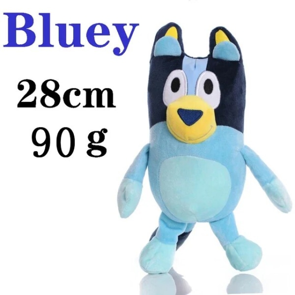 Plysch Hund Bingo Familj Plyschleksak Tecknad Hund Mjuka gosedjur Chili Anime 28cm Dockor Födelsedagsjulklappar till barn Bluey 28cm