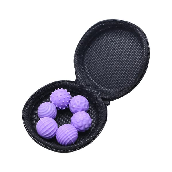 6-pack 2 cm sensoriska magnetiska bollar med injicerbara silikon Buckyballs för att lindra ångest och dekompression Light Purple