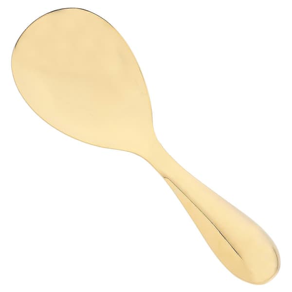 Gull Serveringsskje Rustfritt Stål Ris Servering For Måltidsforberedelse Høyglans Speilfinish Ergonomisk Håndtak 1 stk