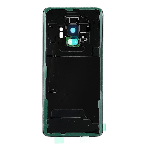 Telefon Bagside Glas Cover Front Skærm Glas Linse Udskiftningssæt til Samsung S9 G960 Sort