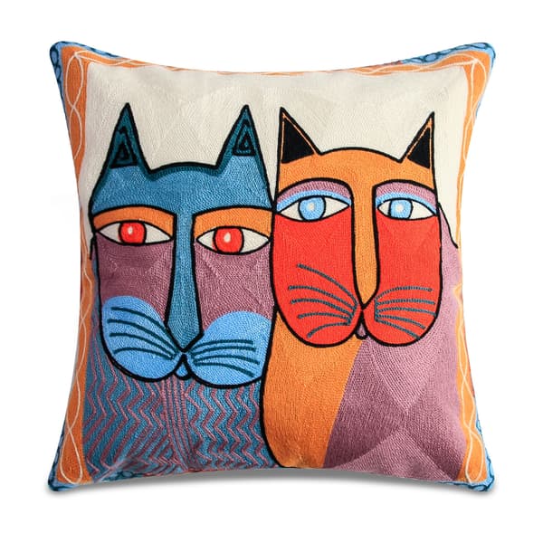Set med 4 kuddfodral 45x45 cm dekorativa soffkuddar