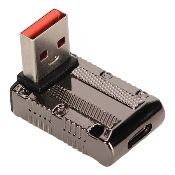 USB Hane till C Hona Adapter 10Gbps 120W Snabbladdning Rätvinklig USB 3.1 till Typ C Adapter för Laddning och Dataöverföring