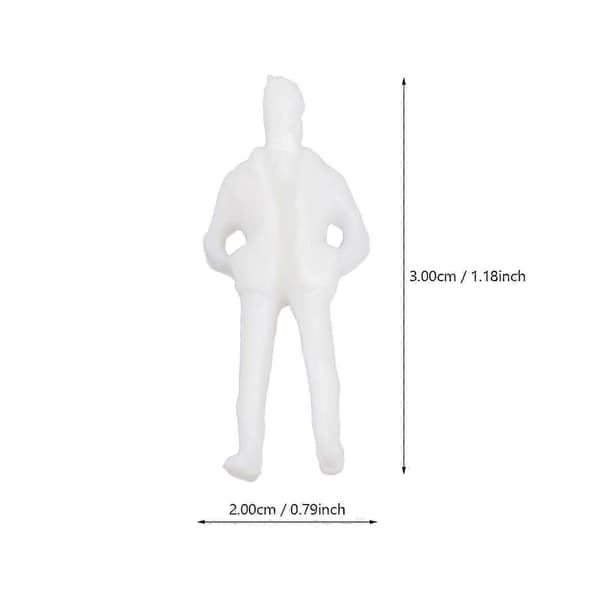100 stk. Plastik Figur Mini Figur Håndværk Ornament Husholdnings Statisk Model