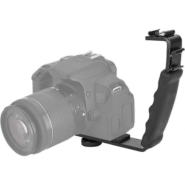 Kameramontering, L-brakett Blitsbrakett Monteringer Videogrep L-brakett for Gimbal Stabilisator DSLR Kamera Videokamera Videolys Mikrofon, 1/4\" Universal T