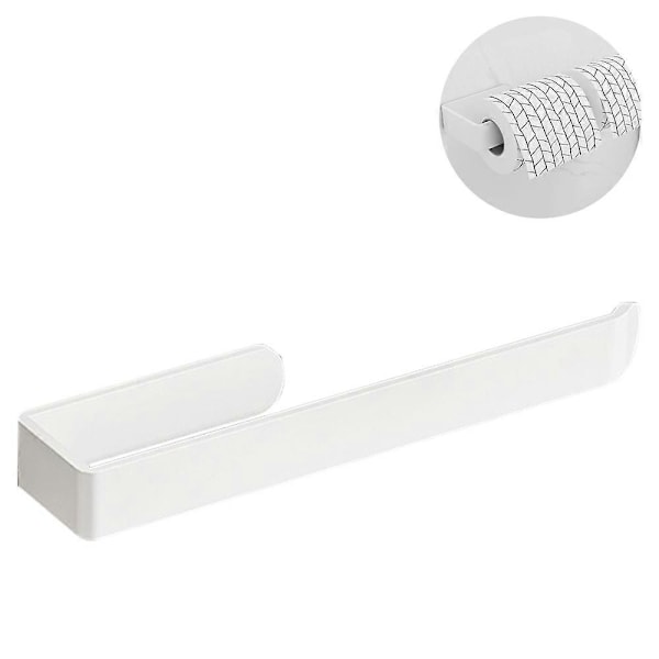 Holder Vægmonteret Køkkenrulleholder Aluminium Mat Badeværelse Håndklædeholder Simpel Hylde Badeværelse Håndklædeholder Multi-funktion Toilet Opbevaringshylde Klud