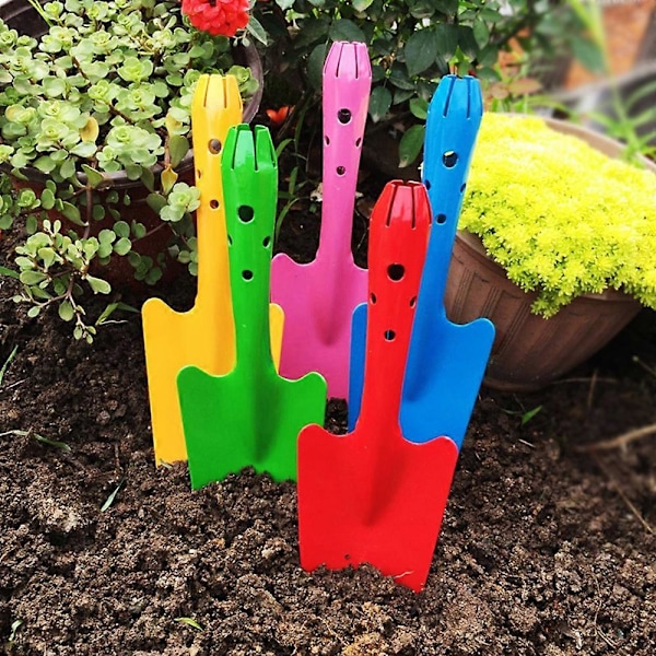 Tizzy Mini Färgglad Handskyffel, Spackelset Trädgårdsredskap för Blomjord Plantering D