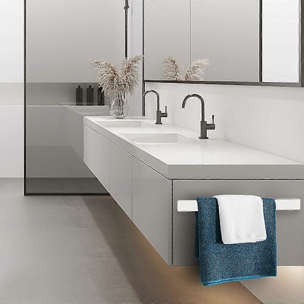Holder Vægmonteret Køkkenrulleholder Aluminium Mat Badeværelse Håndklædeholder Simpel Hylde Badeværelse Håndklædeholder Multi-funktion Toilet Opbevaringshylde Klud