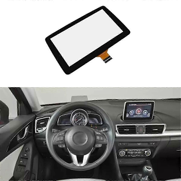 7-tommer bilskærm touchskærm glasdisplay BHP1611J0D kompatibel med Mazda 3 2014 2015 2016