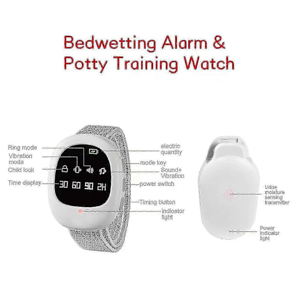 Sengevædningsalarm til børn, trådløs sengevædningsalarm, sengevædningsalarm sensor monitor til