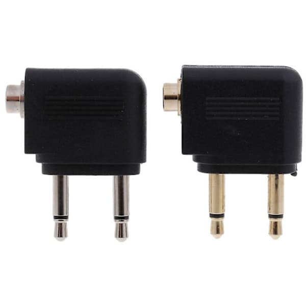 Mono-adapter for flyhodetelefoner 2 x 3,5 mm