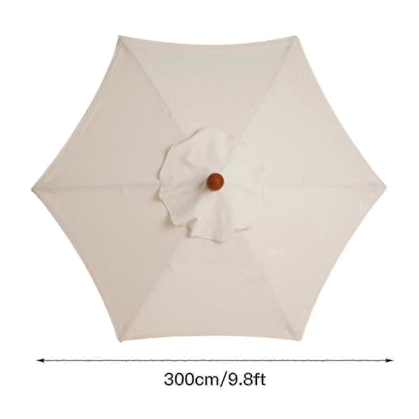 3m 6 Ribbor Parasoll Ersättningsöverdrag Utomhus Paraply Skärmtak Anti-ultraviolett Utgåva a