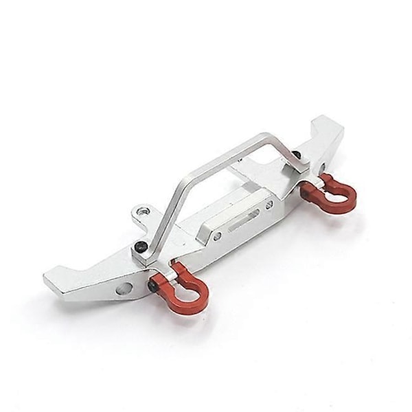 Metallinen etupuskuri C14 C24 C24-1 1/16 RC-auto kuorma-autolle ja tela-auton päivitysosat tarvikkeet, hopea