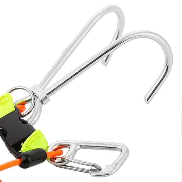 KEEP DIVING Revkrok i rostfritt stål, dyktillbehör för säkerhet (Orange)