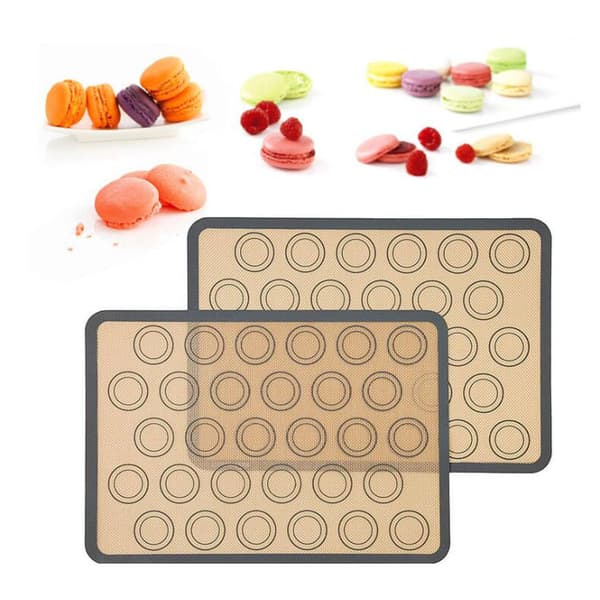 Bagemåtte til macarons lavet af silikone 2 stk