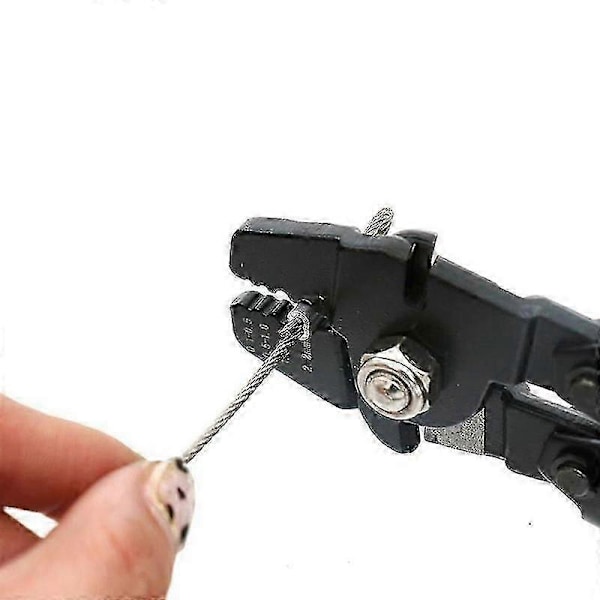 1 st Vajerpress Tång Loop Ärmpress Handverktyg 0,1 mm-2 mm Med 180 st M1.2 M1.5 M2.0 Dubbelhylsa