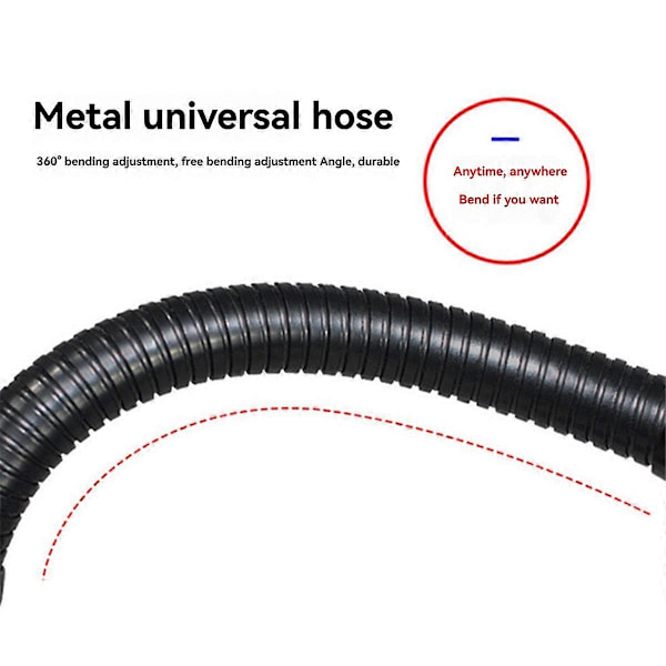 Hose Skrivebords Webkamera Stativ Justerbart Metall Skrivebord Tripod Streaming Støtte med Solid Monteringsbase
