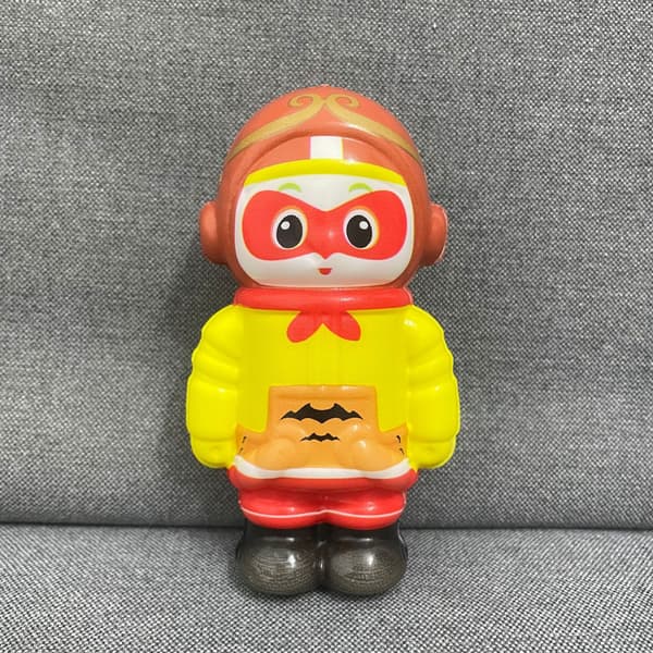 6-pack Monkey King Kläm Dekompressionsleksak Långsam Återhämtning Dekompression Tecknad Ornament Modell