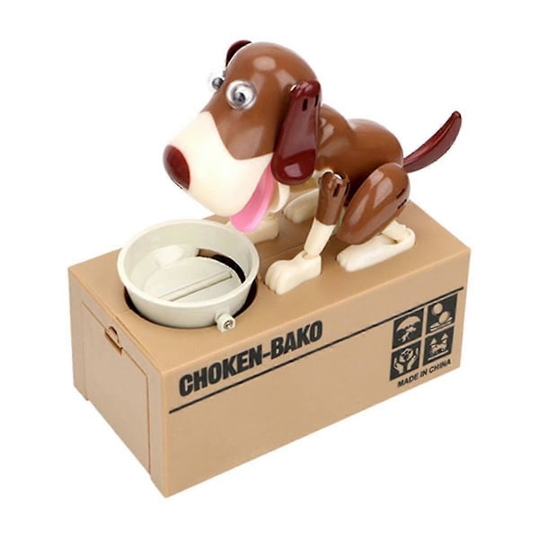 En Elektronisk Spargris Pengabox Automatiserad Tecknad Robot Hund Stjäla Barns Mynt Sparbössa Plast Barn Present