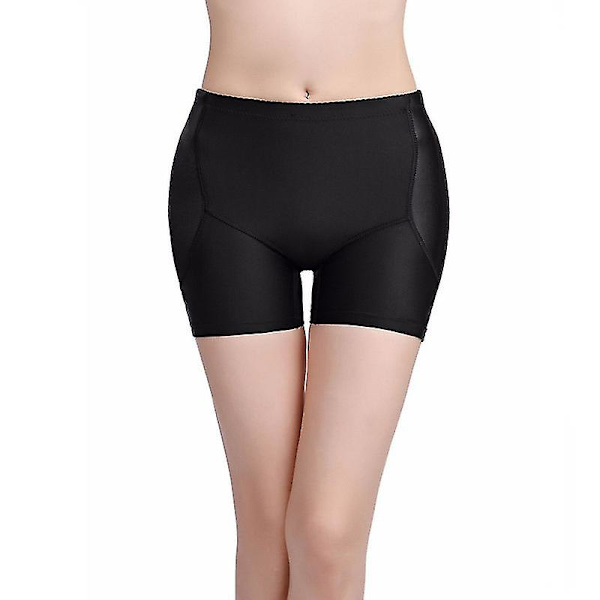 Vadderade sömlösa Shapewear Trosor Butt Lifter Hip Enhancer Underkläder Shaper Shorts Avtagbara dynor S-5xl black 5XL