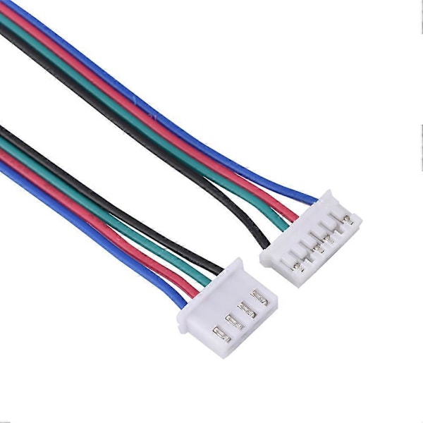 HX2.54 4-pin 6-pin Hvide Dobbelt Terminal Ledningskabler til 3D Printer Steppermotorer 500mm