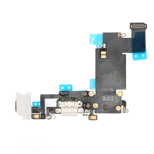 Opladningsportmodul USB-opladningsport Dock Connector Mikrofon Hovedtelefon Flex Kabelmodul til IPhone 6S Plus Hvid
