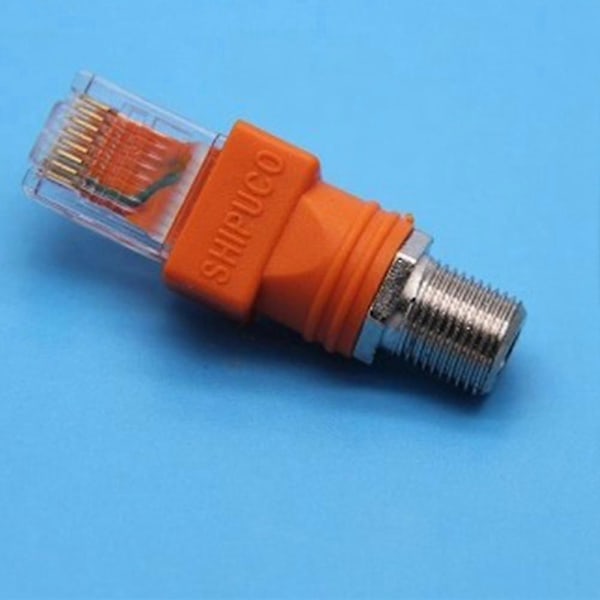 10 st F-typ Kontakt Rf Hona Till Rj45 Hane Koaxial Barrel Kopplingsadapter Koaxadapter, Rj45 Till