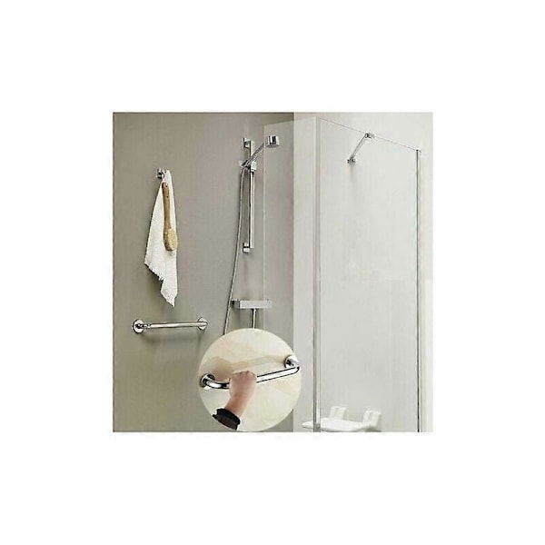 Stilfuldt badeværelsestilbehør til sikkerhed, ADA-kompatibel toiletarmstøtte i rustfrit stål, sikrer holdbar konstruktion og nem selvinstallation