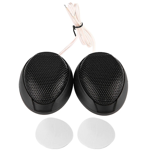 10W Mini Bilhøjttaler Audio Rund Klæbehøjttaler Bilhøjttaler med Lim (Sort)