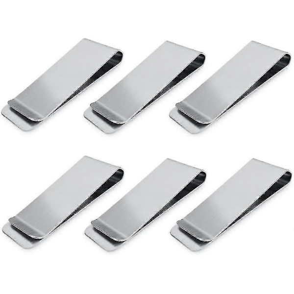 Pengeclips i rustfrit stål, Lmell Penge- og kortholder, Lmell Minimalistisk pung, Lmell Super Slim Gave