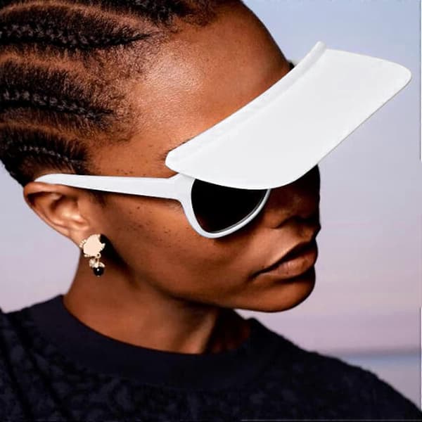 Firkantede Flip Up Solbriller Oversize Trendy Flat Top Kørebriller