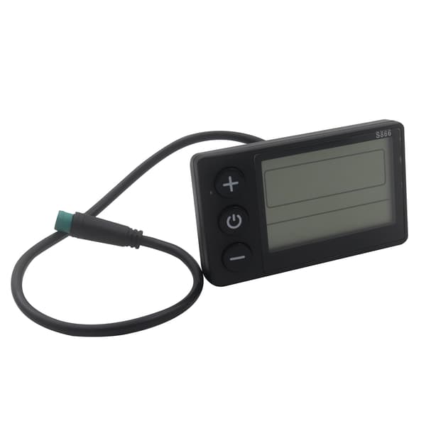 S866 Elektrisk Cykel LCD-Display E-Cykel Elektrisk Scooter Display Mätarkontrollpanel med Vattentät